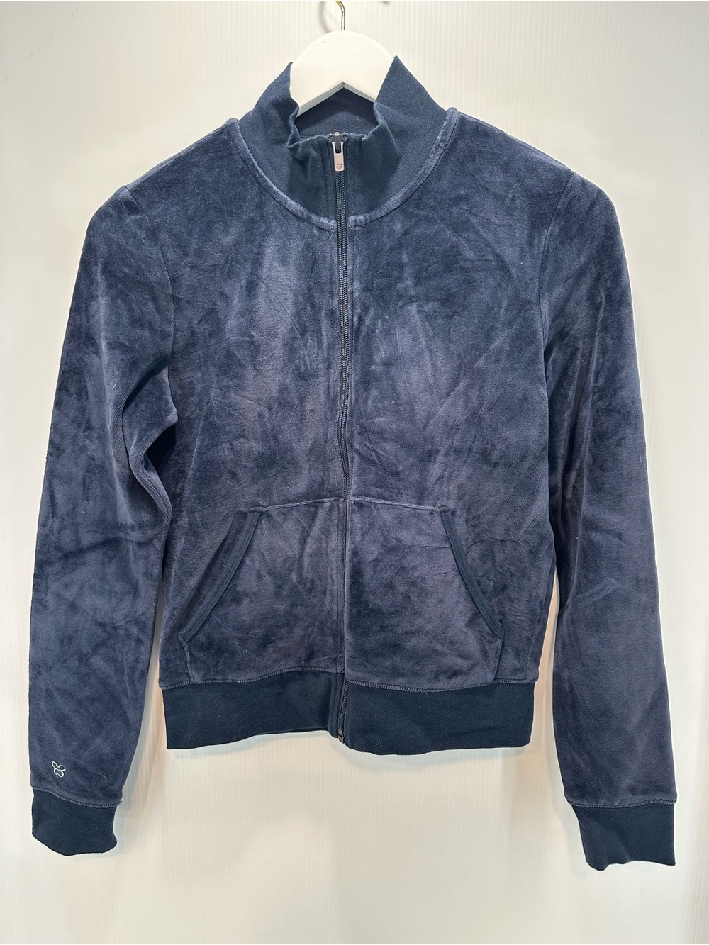 Sunday Best | Aritzia | Velour Full Zip Women’s Small Mock Neck Sweater Jacket